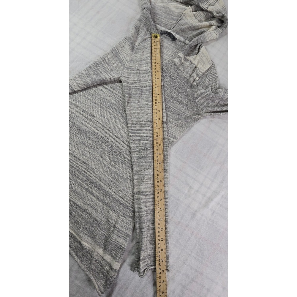 Prana Womens Gemma Hooded Sweater Lightweight Knit Spacedye Gray L - Picture 7 of 11